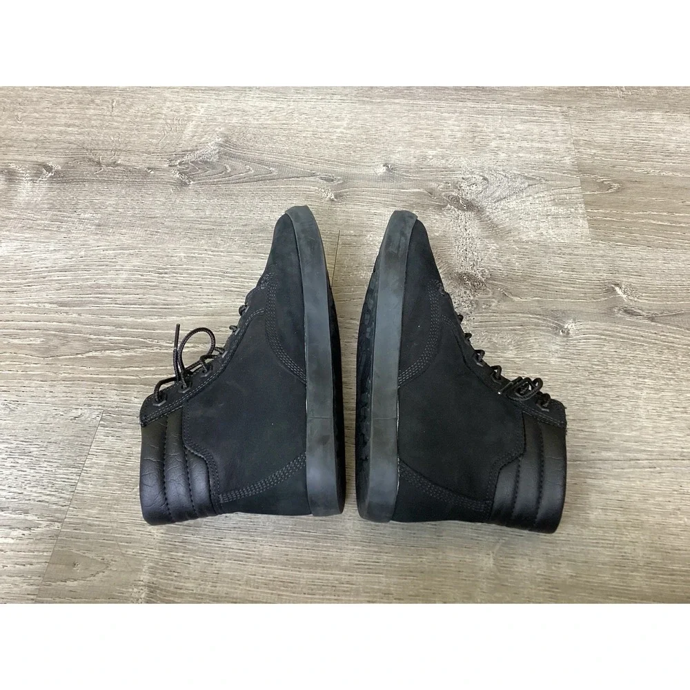 Timberland Boots Womens Size 7 Black Nubuck Chukka Lace Up Ortholite A1KLO9